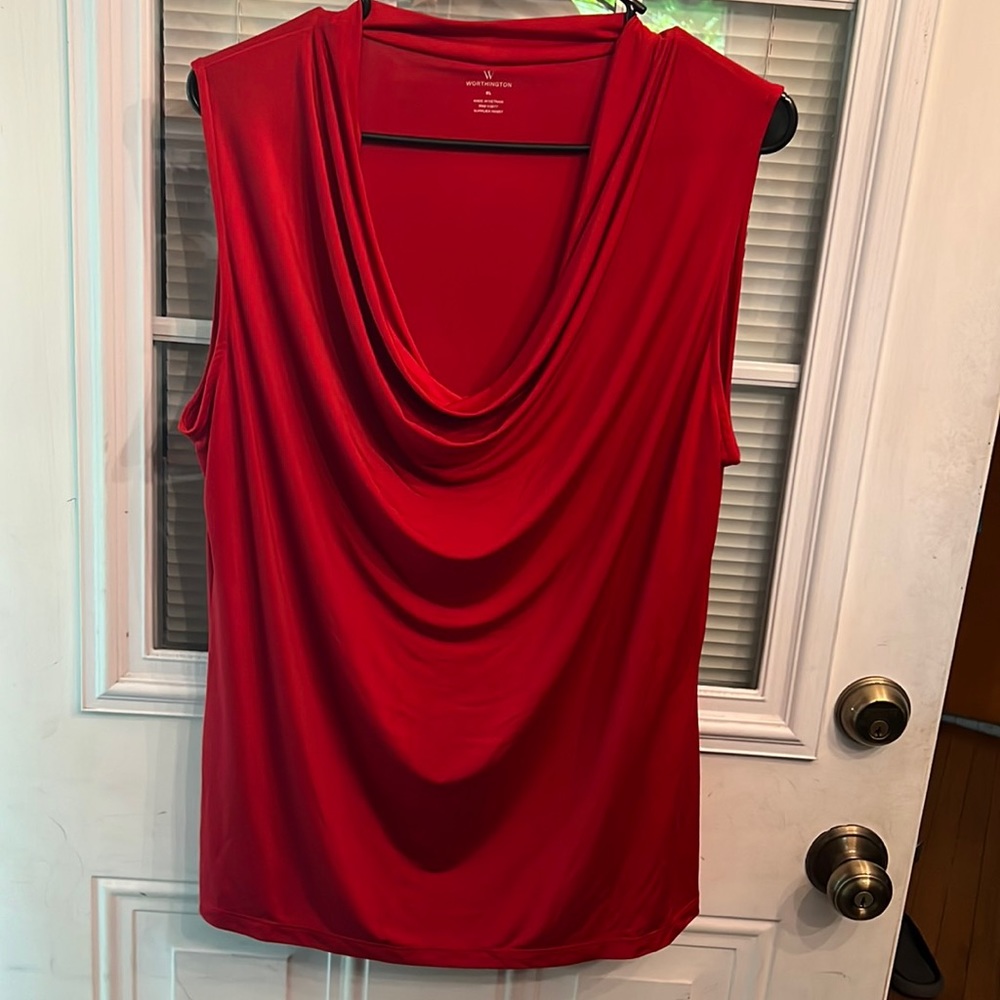 Red Worthington Tank Top, size XL,